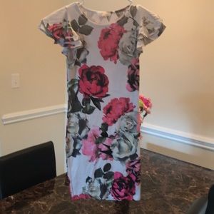 Sexy rose patterned dress